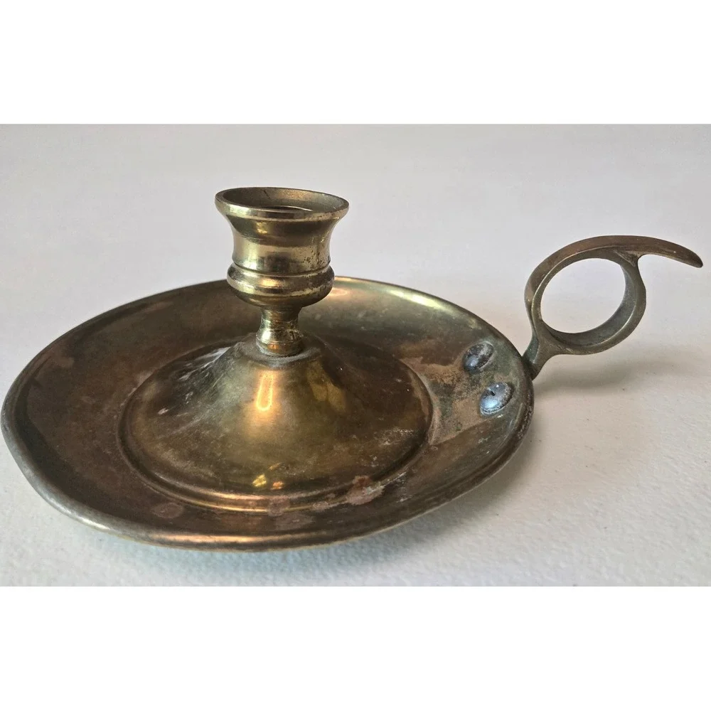 Vintage brass chamberstick